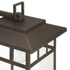 Hunter 46073 Matte Bronze Hunter Yancy House Matte Bronze With Clear Glass 1 Light Image 4