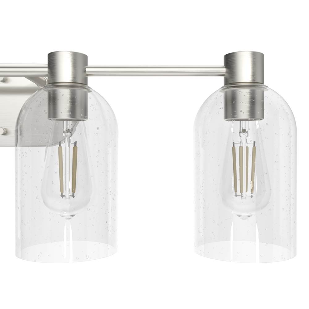 Hunter 19710 Brushed Nickel Lochemeade 4 Light Vanity Image 4
