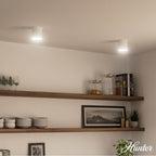 Hunter 13126 White Canoga White 1 Light Small Flush Mount Ceiling Light Fixture Image 4