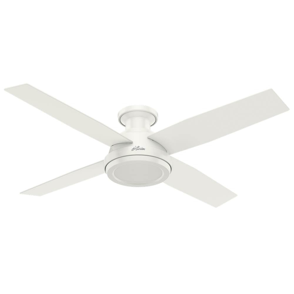 Hunter 59248 Fresh White 52'' Dempsey Lowpro-fresh White-no Light Image 1