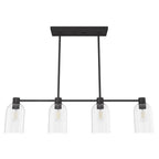 Hunter 19720 Noble Bronze Lochemeade 4 Light Linear Chandelier Image 1