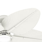 Hunter 52999 Matte White 52 Inch Tropic View Matte White Damp Rated Ceiling Fan With Led Light Kit And Wall Control Image 2