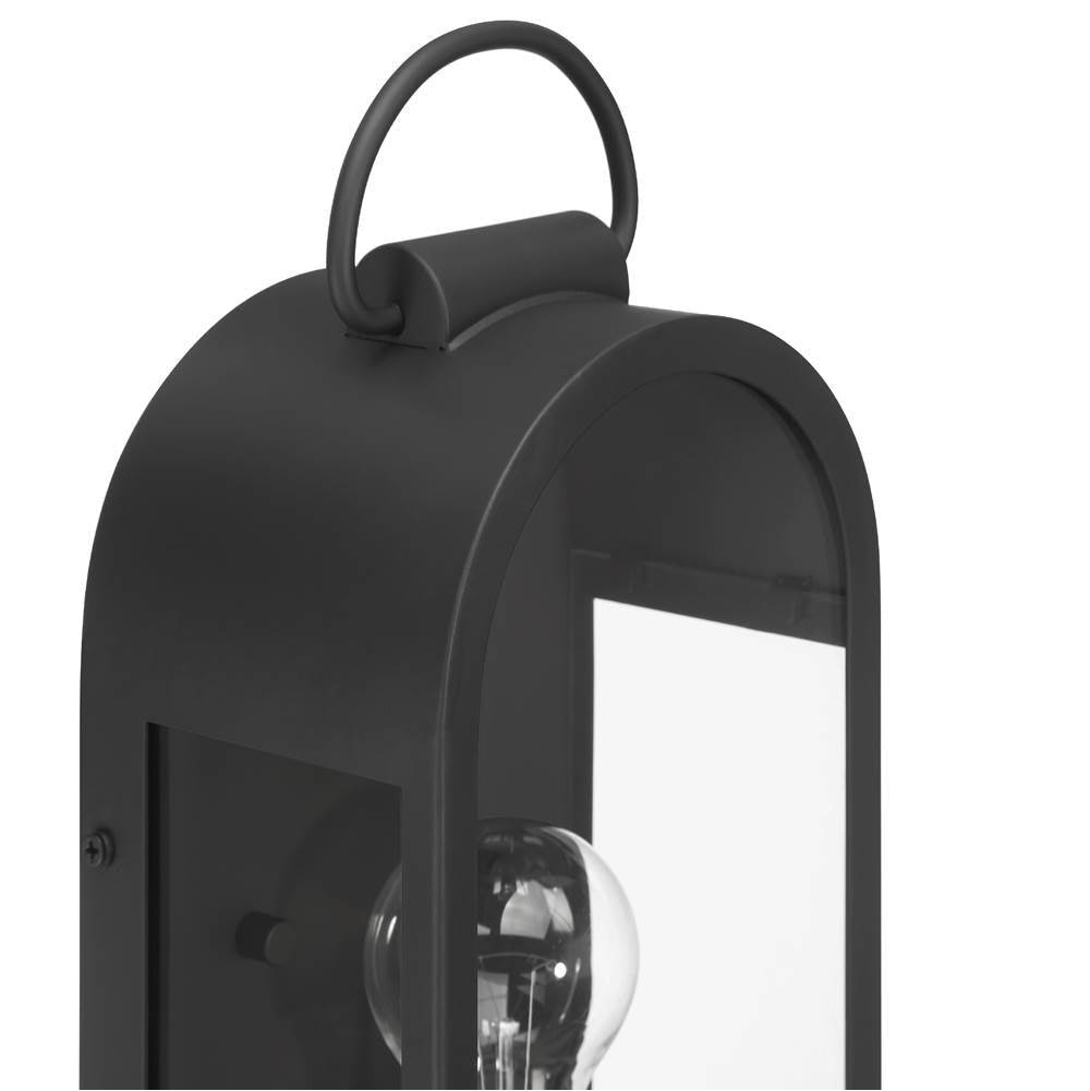 Hunter 46058 Matte Black Hunter Kendra Bell Matte Black With Clear Glass 1 Light Image 4