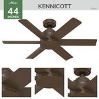 Hunter 50014 Matte Bronze 44 In Kennicott - Matte Bronze Image 6