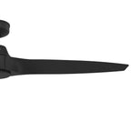 Hunter 52997 Matte Black 60 Inch Mosley Energy Star Matte Black Damp Rated Ceiling Fan And Wall Control Image 3