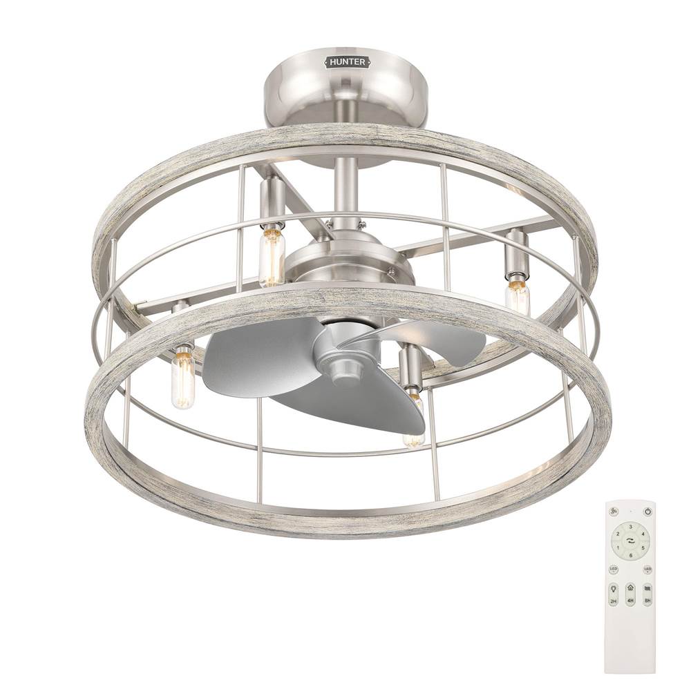 Hunter 50106 Brushed Nickel 22 In Bridgette Fandelier - Brushed Nickel Image 9