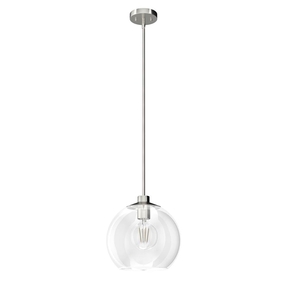 Hunter 19754 Brushed Nickel Xidane Medium Pendant 12 Inch Image 1