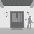 Hunter 46072 Matte Black Hunter Yancy House Matte Black With Clear Glass 1 Light Image 7