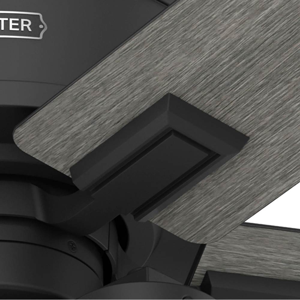 Hunter 52994 Matte Black 52 Inch Astwood Ii  Matte Black Ceiling Fan With Led Light Kit And Handheld Remote Image 6