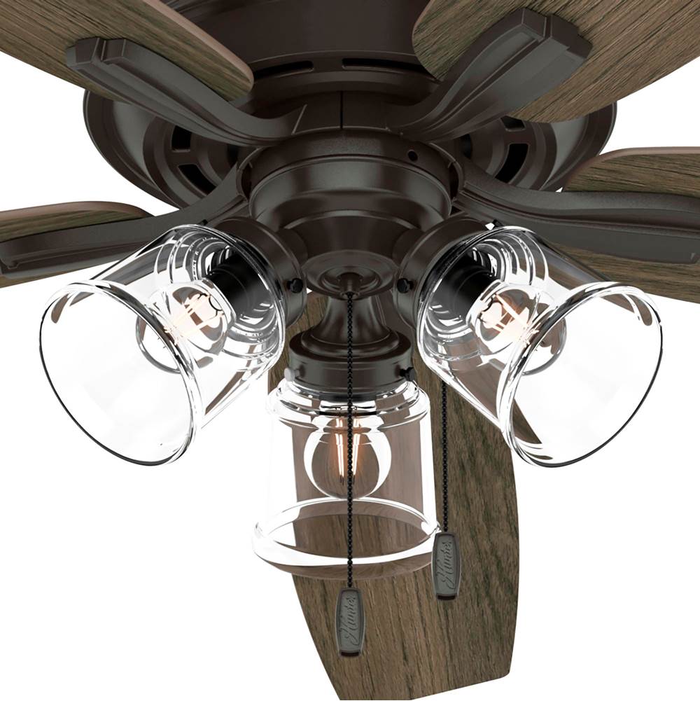 Hunter Dondra 60 Inch Dondra Noble Bronze Ceiling Fan With Led Light Kit And Pull Chain
