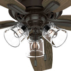 Hunter Dondra 60 Inch Dondra Noble Bronze Ceiling Fan With Led Light Kit And Pull Chain