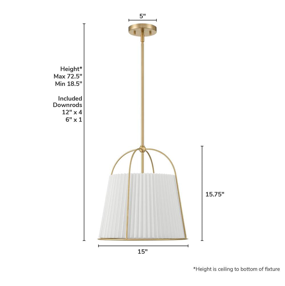 Hunter Atmore 3 Light Large Pendant Gold