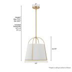 Hunter Atmore 3 Light Large Pendant Gold