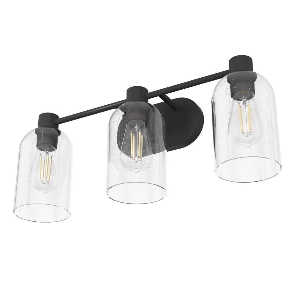 Hunter 19712 Noble Bronze Hunter Lochemeade Noble Bronze 3 Light Vanity Wall Light Fixture Image 3