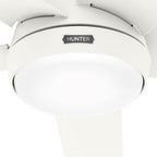 Hunter Skyflow Hunter 52 Inch Skyflow Matte White Weathermax Indoor / Outdoor Ceiling Fan With Led Light Kit And Wall Control