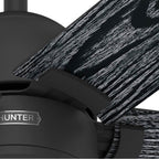 Hunter 52850 Matte Black 52 Inch Erling Energy Star Matte Black Ceiling Fan With Led Light Kit And Handheld Remote Image 6