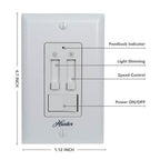 Hunter 99816 Fresh White Multi-fan Wall Control Image 3