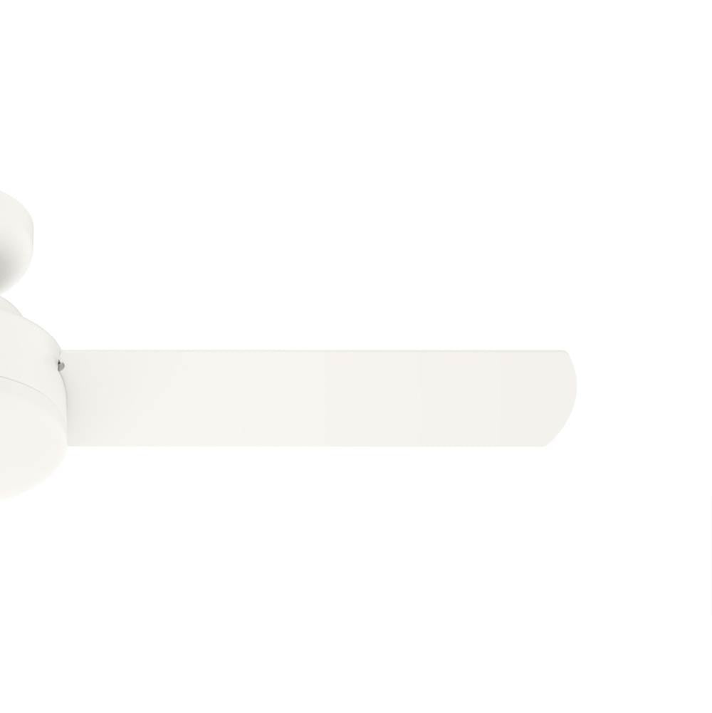 Hunter 52402 Matte White 44in Presto Lp - Matte Fresh White Image 6