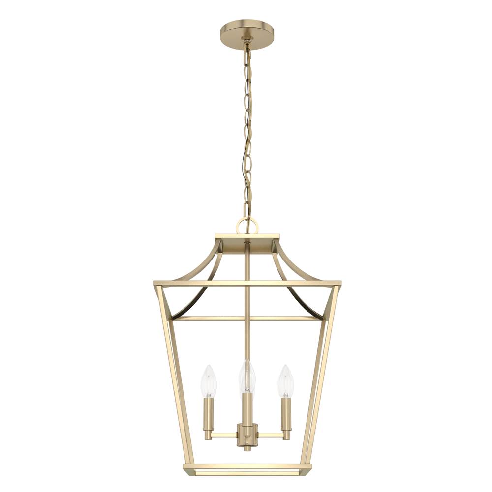 Hunter 19069 Alturas Gold Hunter Laurel Ridge Alturas Gold 4 Light Pendant Ceiling Light Fixture Image 1