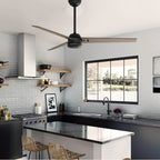 Hunter 52979 Matte Black 60 Inch Cassius Energy Star Matte Black Damp Rated Ceiling Fan And Wall Control Image 6
