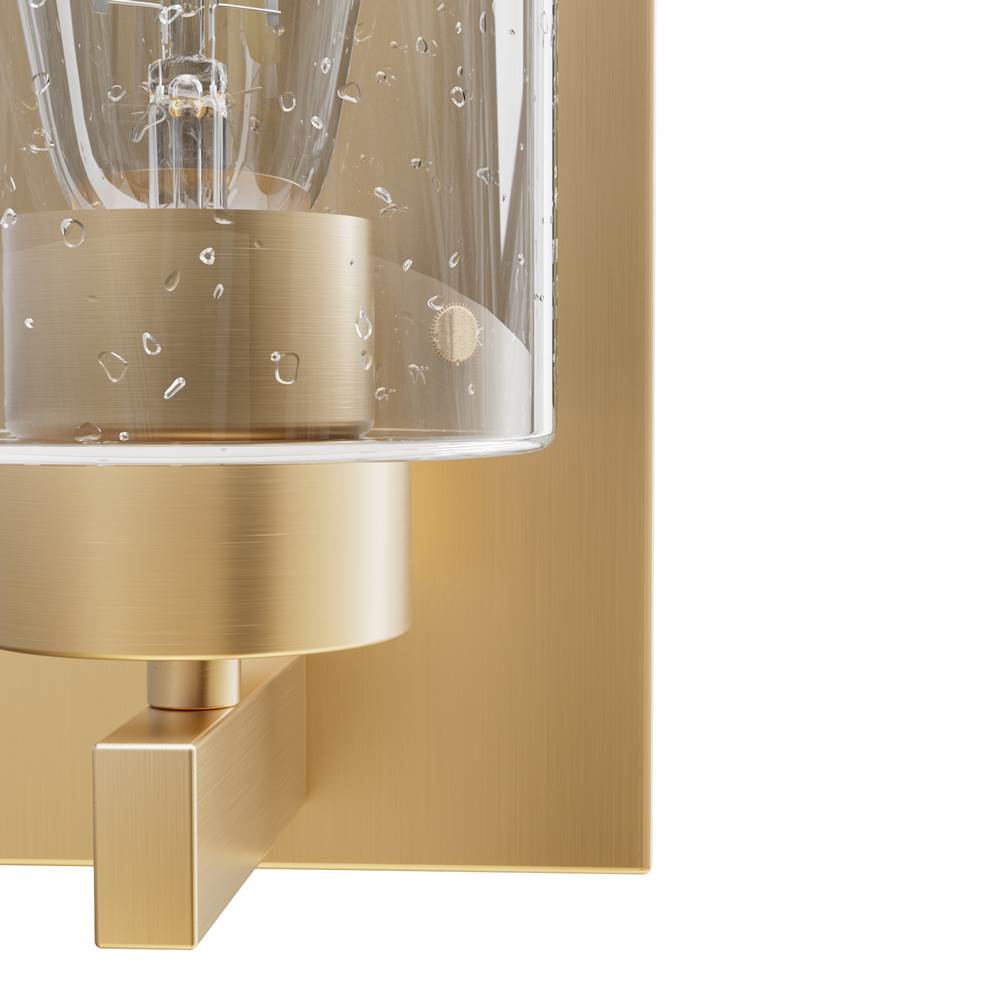 Hunter Hartland Alturas Gold With Seeded Glass 1 Light
