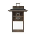 Hunter 46071 Matte Bronze Hunter Yancy House Matte Bronze With Clear Glass 1 Light Image 1