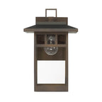Hunter 46071 Matte Bronze Hunter Yancy House Matte Bronze With Clear Glass 1 Light Image 1