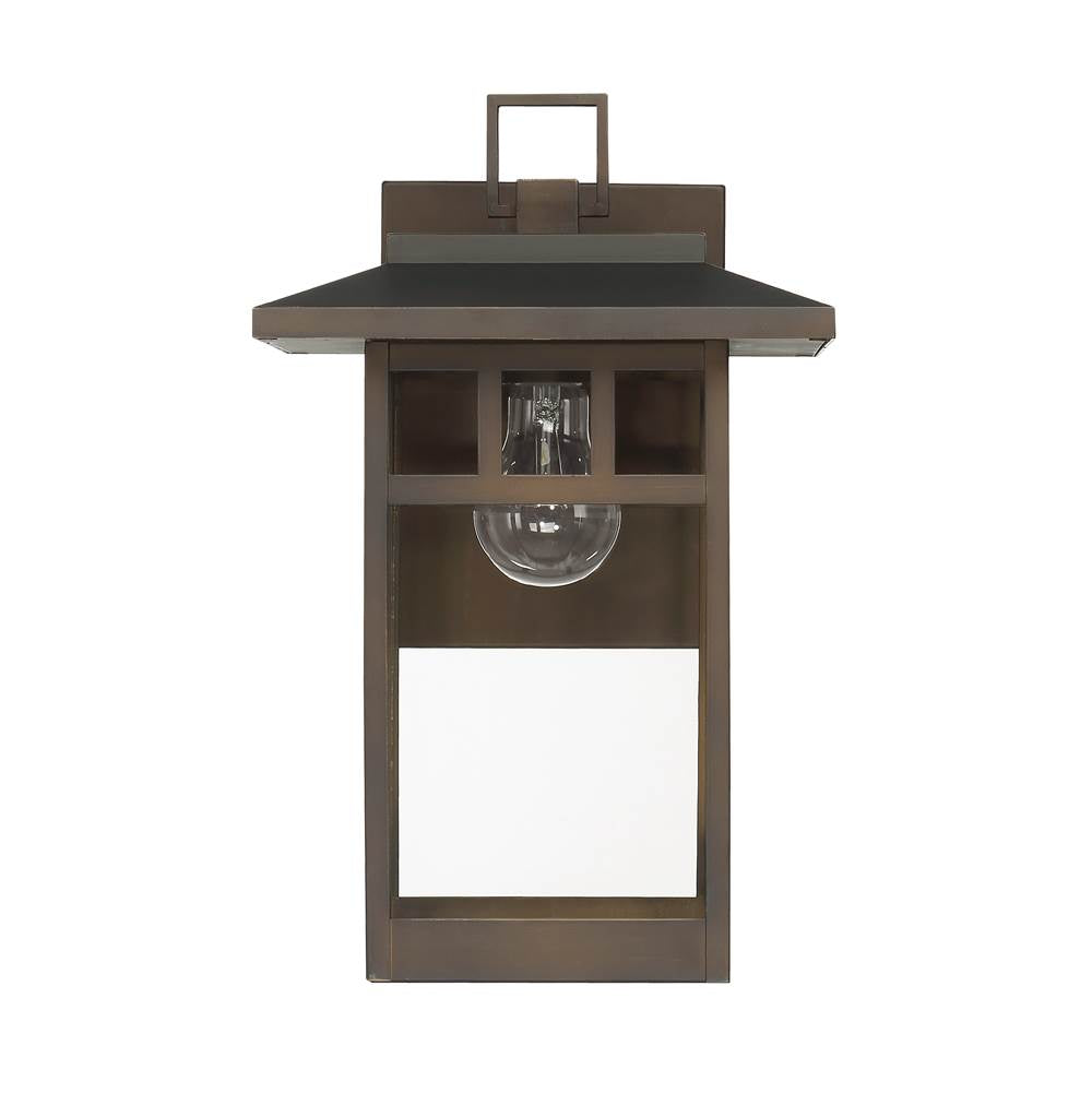 Hunter 46071 Matte Bronze Hunter Yancy House Matte Bronze With Clear Glass 1 Light Image 1