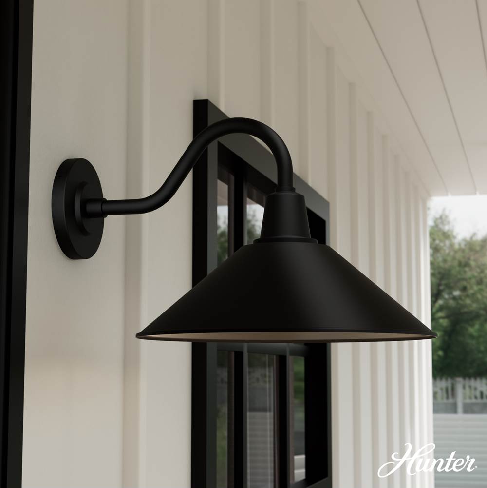 Hunter 46020 Matte Black Skyflow Matte Black 1 Light Medium Image 2