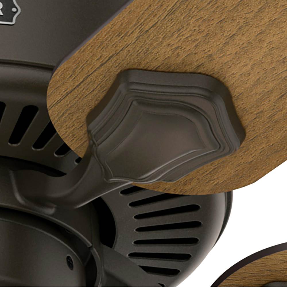 Hunter 52781 New Bronze Hunter 44 Inch Swanson New Bronze Ceiling Fan With Led Light Kit And Pull Chain Image 9