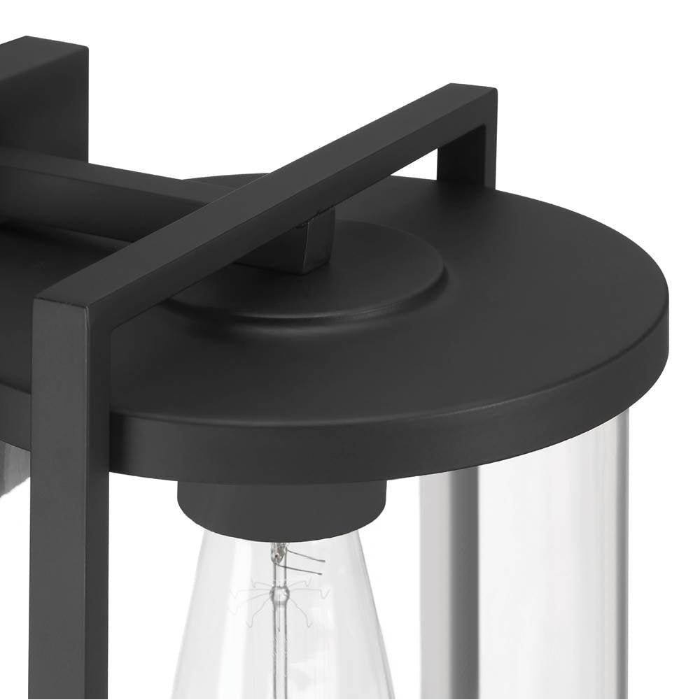 Hunter 46066 Matte Black Astwood Outdoor 1 Light Small Wall Light Black Image 3