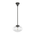 Hunter Saddle Creek 10'' Noble Bronze Clear Seeded Glass