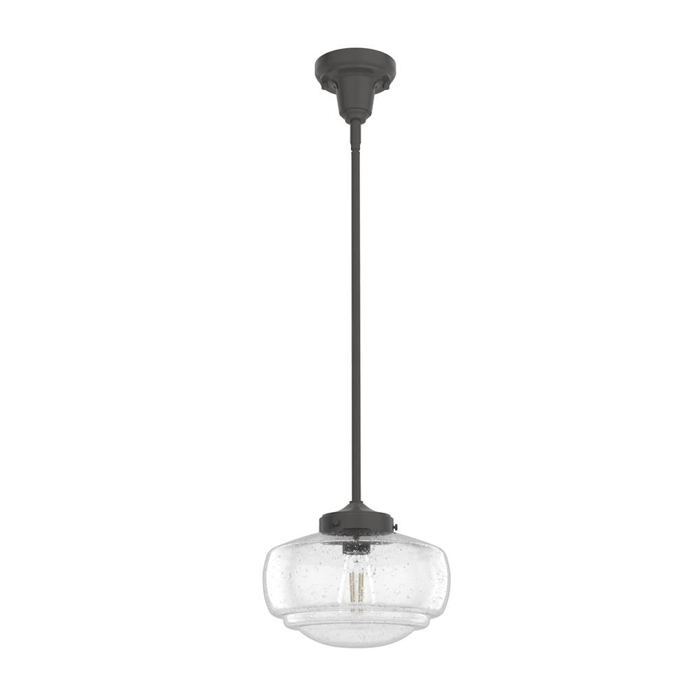 Hunter Saddle Creek 10'' Noble Bronze Clear Seeded Glass