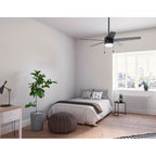 Hunter 52491 Matte Black 52 Inch Bardot Matte Black Ceiling Fan With Led Light Kit And Pull Chain Image 5