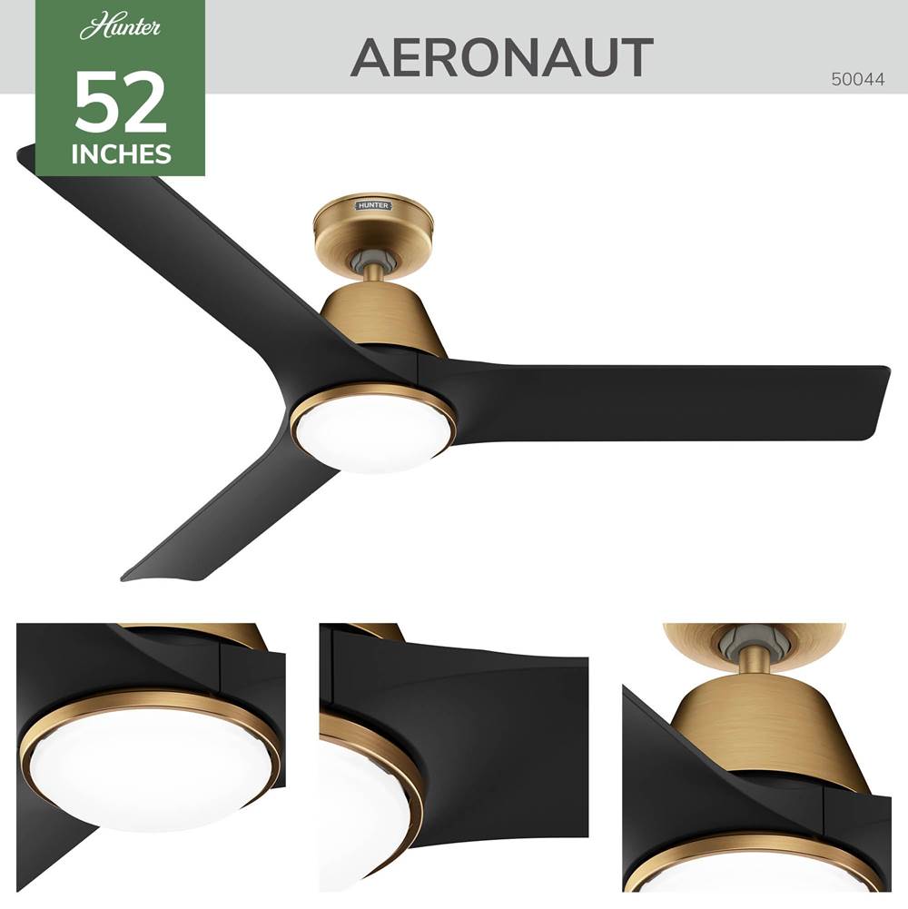 Hunter 50044 Luxe Gold 52in Aeronaut Smart- Luxe Gold Image 6