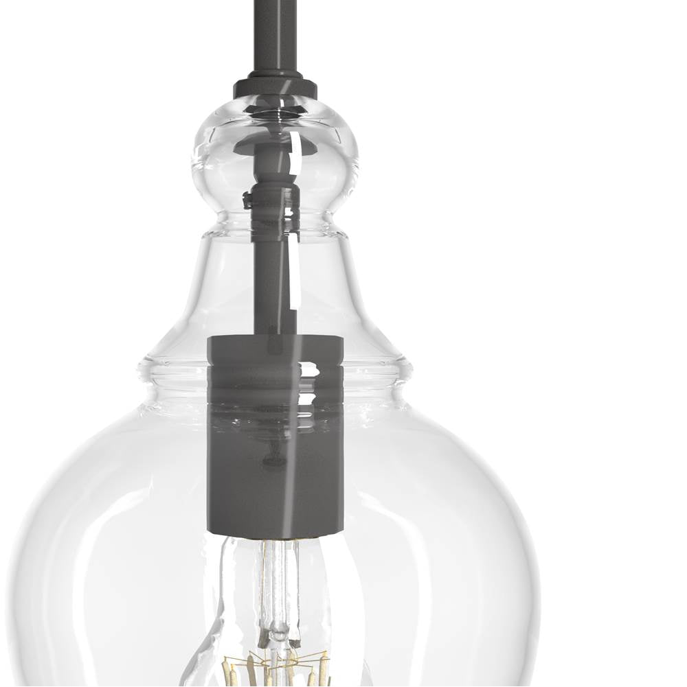 Hunter 19568 Noble Bronze Hunter Maple Park Noble Bronze 1 Light Pendant Ceiling Light Fixture Image 2