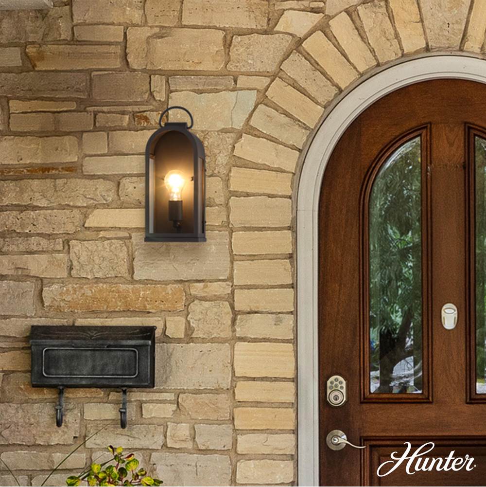 Hunter 46058 Matte Black Hunter Kendra Bell Matte Black With Clear Glass 1 Light Image 8