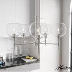Hunter 19742 Brushed Nickel Xidane 5 Light Chandelier Image 3