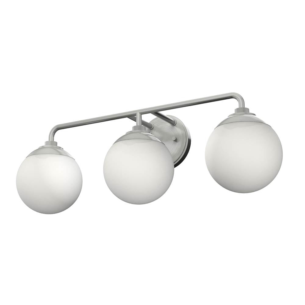 Hunter Hepburn 3 Light Vanity Brushed Nickel