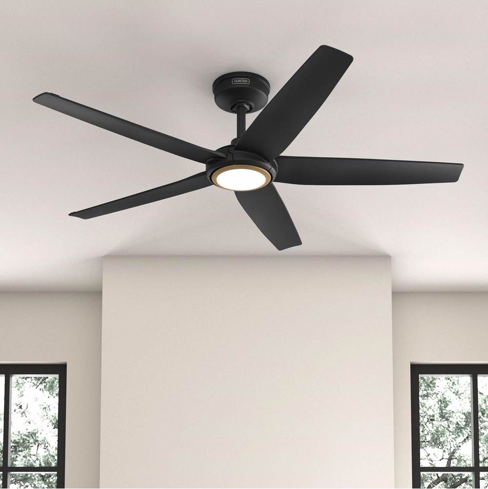 Hunter 53638 Matte Black Zentech 5 Blade Indoor/outdoor Smart Fan 52in - Matte Black Image 5