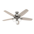 Hunter Builder 52'' Builder Plus Brushed Nickel Lt Grayed Oak