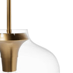 Hunter Vidria Alturas Gold With Clear Glass 1 Light Pendant Ceiling Light Fixture