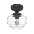 Hunter Saddle Creek Saddle Creek 1-light Semi Flush Mount Nb Seeded