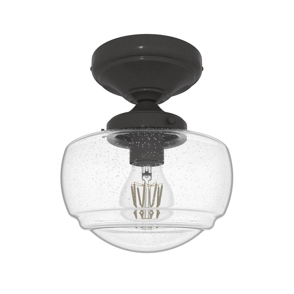 Hunter Saddle Creek Saddle Creek 1-light Semi Flush Mount Nb Seeded