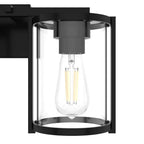 Hunter Astwood Matte Black With Clear Glass 3 Light Vanity Wall Light Fixture