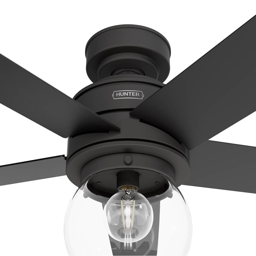 Hunter 52655 Matte Black Hunter 52 Inch Xidane Matte Black Ceiling Fan With Led Light Kit And Handheld Remote Image 6