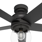 Hunter 52655 Matte Black Hunter 52 Inch Xidane Matte Black Ceiling Fan With Led Light Kit And Handheld Remote Image 6