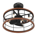 Hunter 50107 Matte Black 22 In Bridgette Fandelier - Matte Black Image 1
