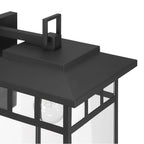 Hunter 46070 Matte Black Hunter Yancy House Matte Black With Clear Glass 1 Light Image 4