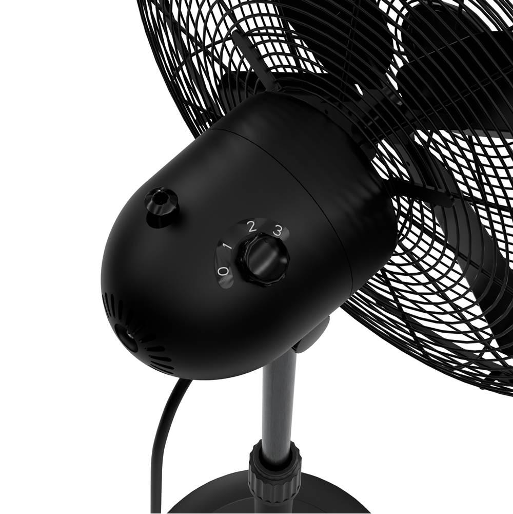 Hunter 97316 Matte Black Standing Fan Image 2